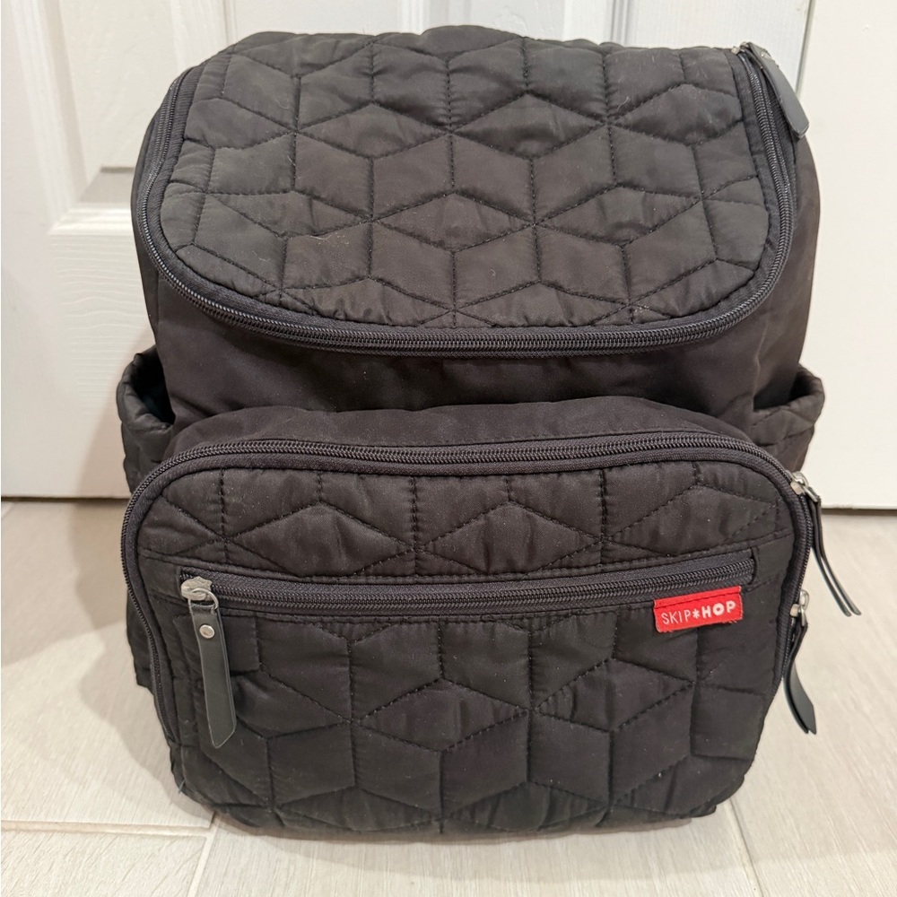 Skip Hop Quilted Black Diaper bag